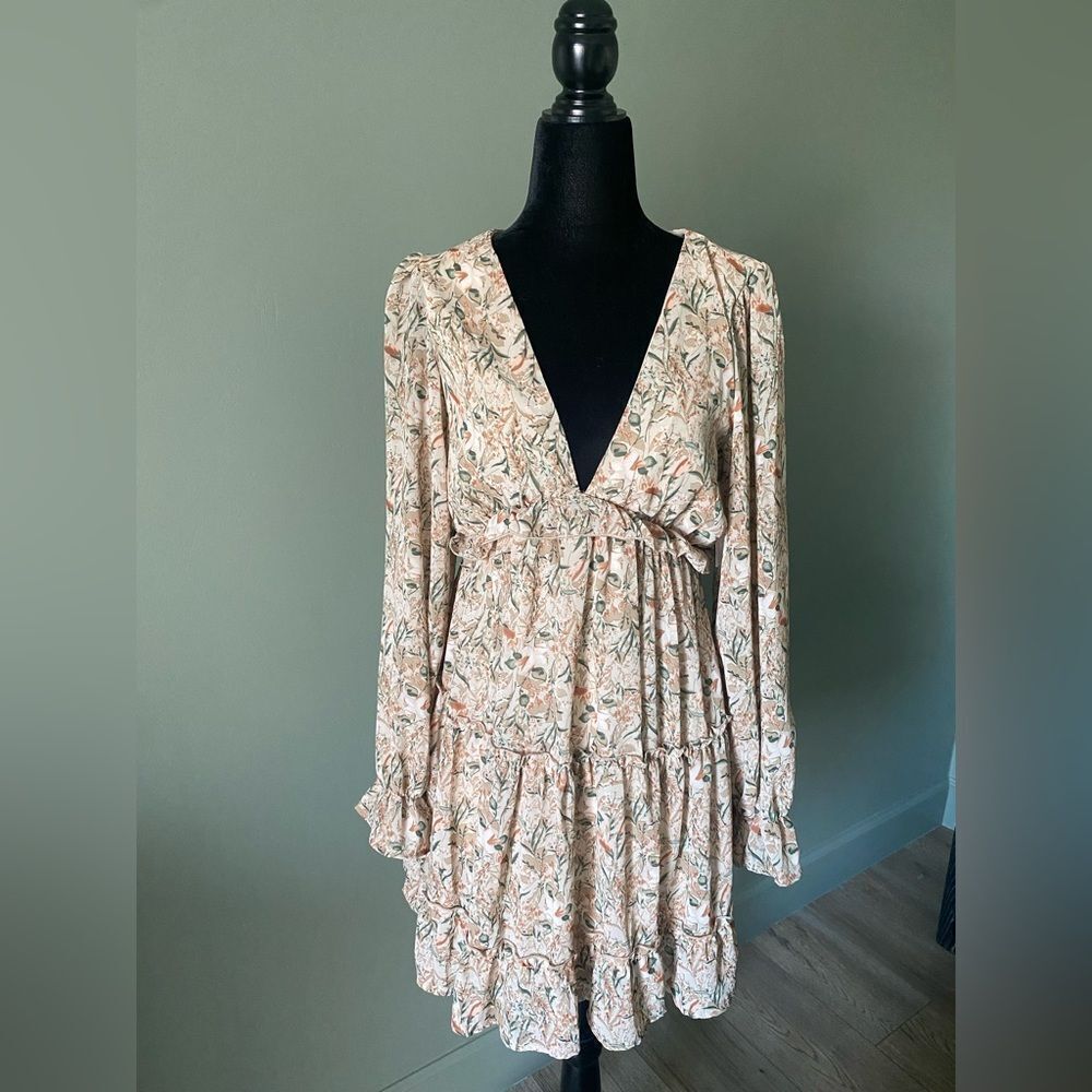 Adorable Floral Dress with Elastic Waist - Small, TTS, Boutique Find